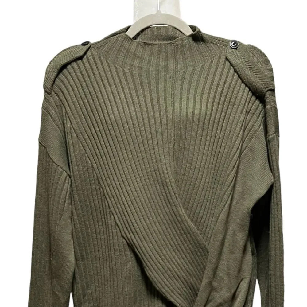 Rag & Bone Dale Twist Wool Sweater Size Medium - image 4